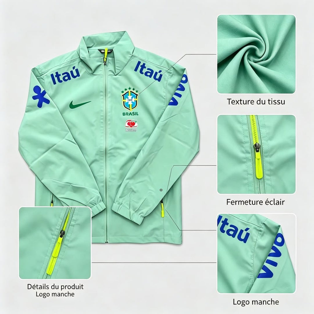 Veste Imperméable Légère du Brésil - Vert