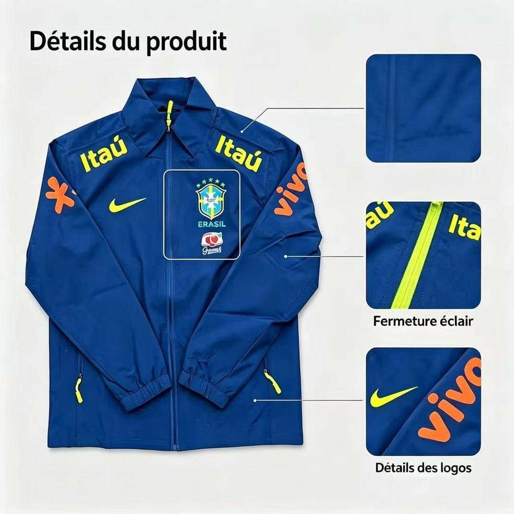 Veste Imperméable Légère du Brésil - Bleu Foncé